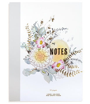 Papaya Clothbound Notebook - Sunrise Petals