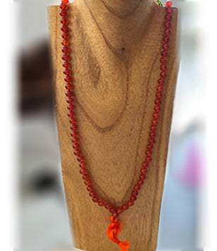 Carnelian Gemstone Mala