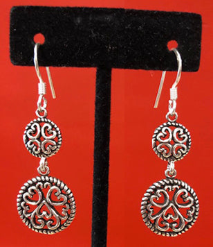 Dangling Silver Earrings