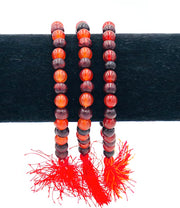 Carnelian Gemstones & Rosewood Bracelet