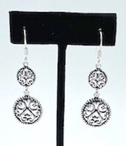 Dangling Silver Earrings