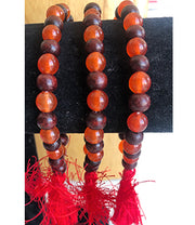 Carnelian Gemstones & Rosewood Bracelet