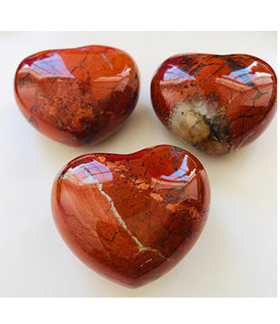 2 inch Red Jasper Gemstone Heart